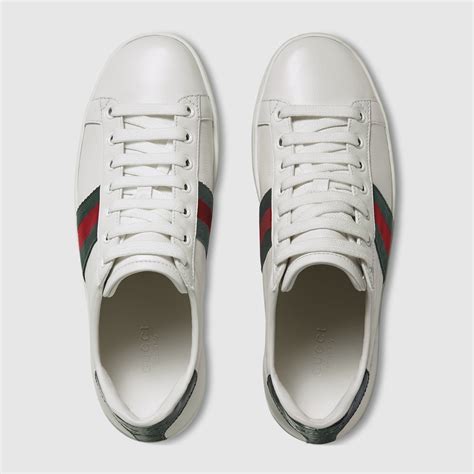 gucci ace leather sneakers women|gucci ace sneakers men discounted.